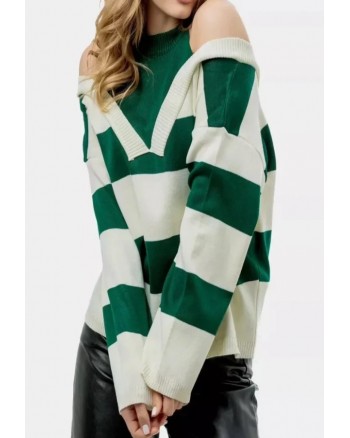 STRIPED KNIT SWEATER
